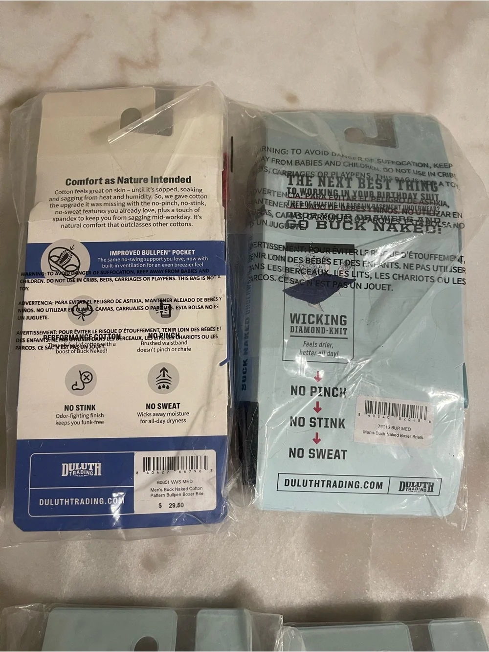 NWT Duluth men’s underwear